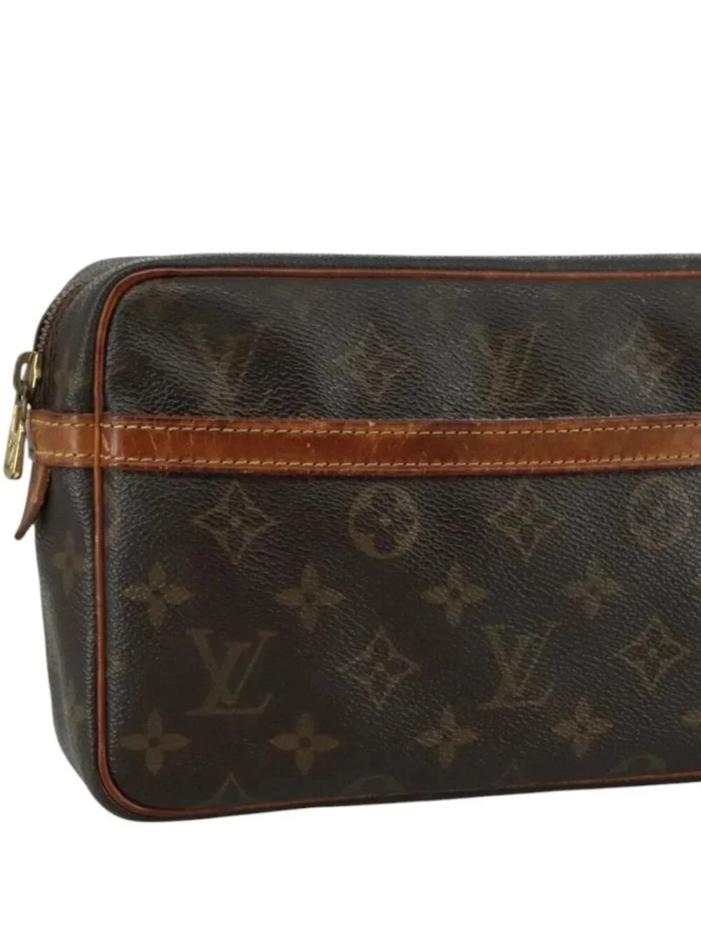 LOUIS VUITTON Monogram Compiegne 23 Clutch Bag M51847 LV Auth
